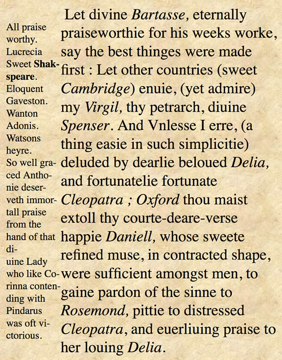 Shakspere/Shakespeare Chronology, 1593-1596 | SourceText.com